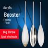 Automatic Bottom-Finding Transparent Fishing Bobber with Bait Holder