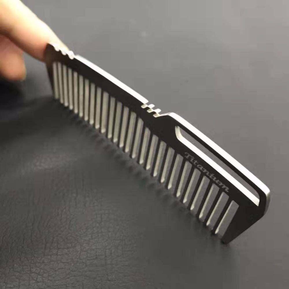 Outdoor Tools Camping Outdoor Accessories Anti-static EDC Gear Combs Titanium Comb Comb Hair Combs