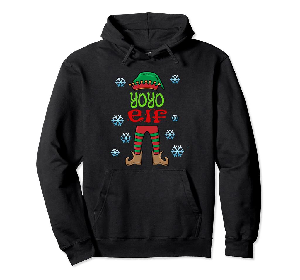 Funny Yoyoers Lazy Christmas Costume Elf Hoodie Yo-Yo
