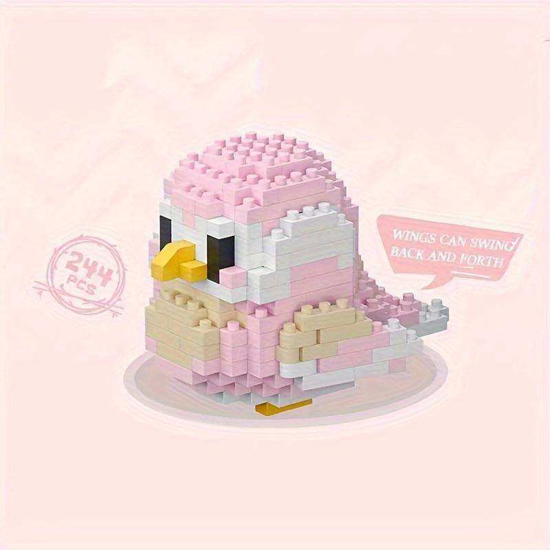 Creative DIY Cartoon Cute Birds, Parrots, Sparrows, Animal Building Blocks, Bird Assembly Model Toys, Home Decoration Gifts