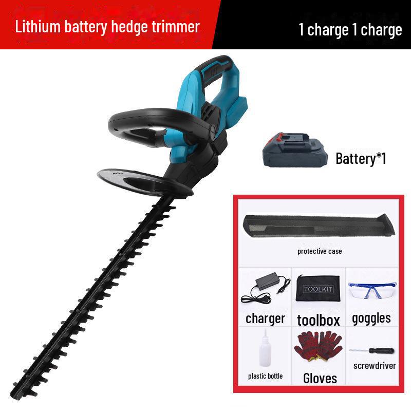 

Аккумуляторная электрическая секаторная машина с литиевой батареей для подрезки живой изгороди и стрижки газона, совместимая с аккумулятором Makita