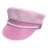 Sailor Hat Neck Scarves Women Bridal Shower Captain Costume Hat Silk Scarf 2PCS Stage Props Hat for Theme Party