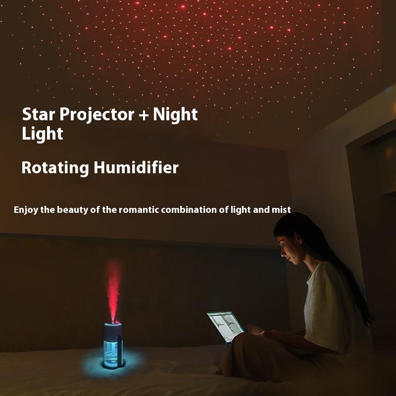 Star Projection Humidifier USB Ultrasonic Car Air Humidifier Household Water Replenishment Atomizer