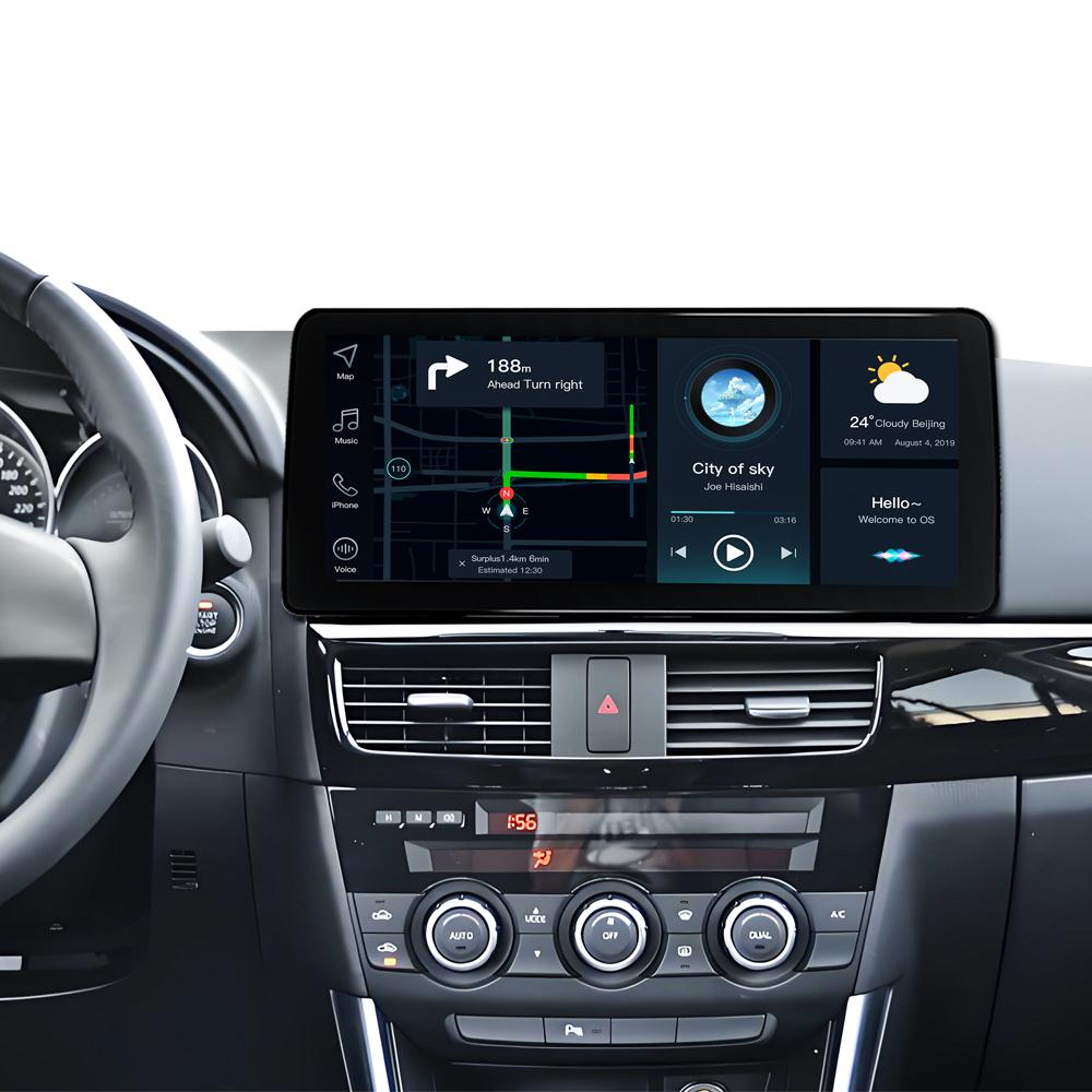 12.3 Inch Android 14 Car Radio For Mazda 6 GJ CX-5 CX5 Atenza 2012 2013 2014 2015 GPS Navigation Multimedia Player Auto Carplay