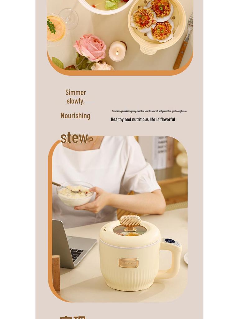 Mini aragaz electric: Oală Crock-Pot Multifuncțională, Fierbător de Orez Inteligent, Aparat pentru Terci, Oală pentru Supă, Perfectă pentru Cămine