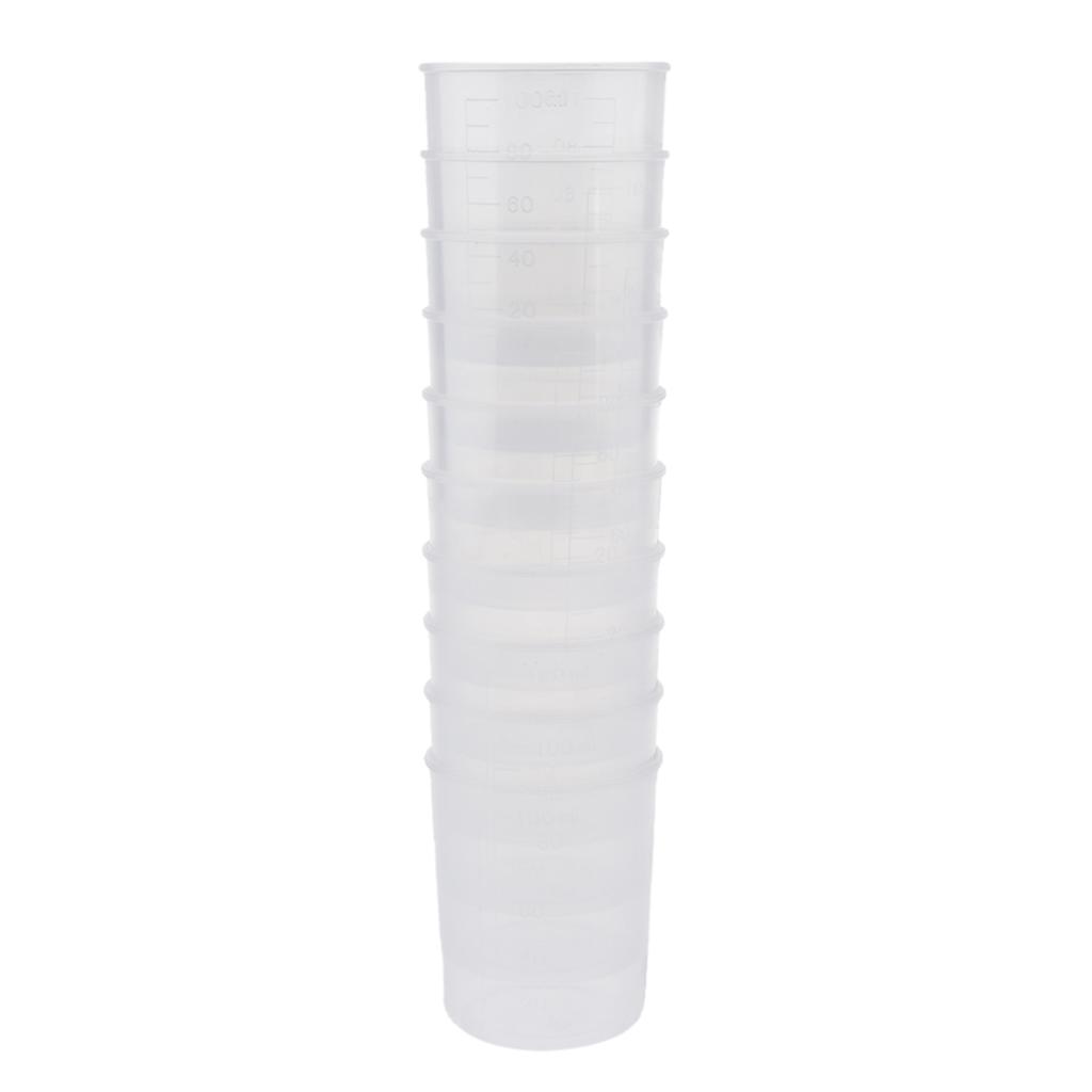 10pcs 100ml Measuring Cup Silicone Mold DIY Jewelry Scale Resin Glue Tools