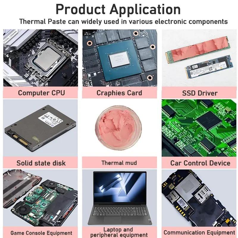 UPSIREN UTP-6/UTP-8/UTP-X Tepelně vodivá pasta pro VGA GPU IC Procesor Rychlé chlazení Náhradní tepelná podložka Tepelně izolační pasta