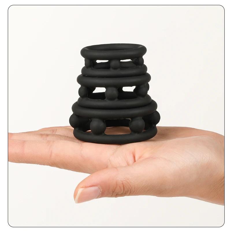 Penisring aus Silikon, Samensperrring, verzögerte Ejakulation, hohe Elastizität, lang anhaltender Penisring, Sexspielzeug für Männer, Paare, Erwachsene ab 18 Jahren