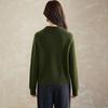 Srcr Women's 100% Wool Lapel Sweater