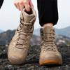 Herren Taktische Stiefel Schnürschuhe Marke Knöchel Wanderschuhe Wüste Arbeitsstiefel Wasserdicht Größe Plus Unisex Kletterschuhe