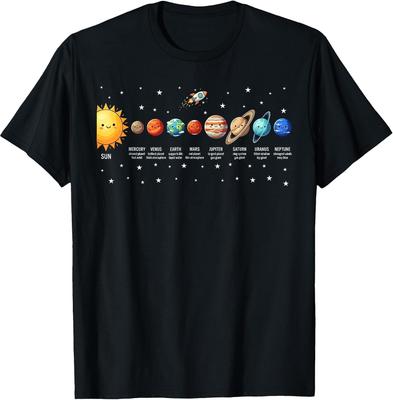 Solar System Astronomy Planets Space Science for Kids T-Shirt