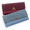 Fashion Accessory PU Wallet Card Holder Tri-Fold Moneybags Multi-card Slot Hasp Closure Long Purses Women