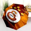 1 PC Automatic Folding Umbrella - Galatasaray S Custom Name Pattern, Portable & Foldable Design with 8 Ribs, Christmas Birthday Gifts