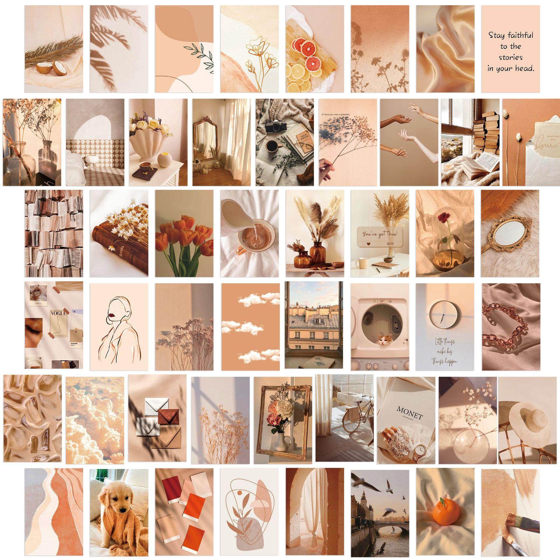 

50 Датских Розовых Наклеек на Стену Карточка Постер Открытка Комната Стена Наклейки для Украшения Стены Фон