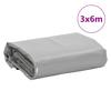 Vidaxl Plandeka, Szara, 3X6 M, 600 G/M²