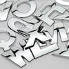Autostickers 3D metaal decoratieve autostickers Gepersonaliseerde DIY letter- en cijferwijzigingen voor carrosserie achterklep