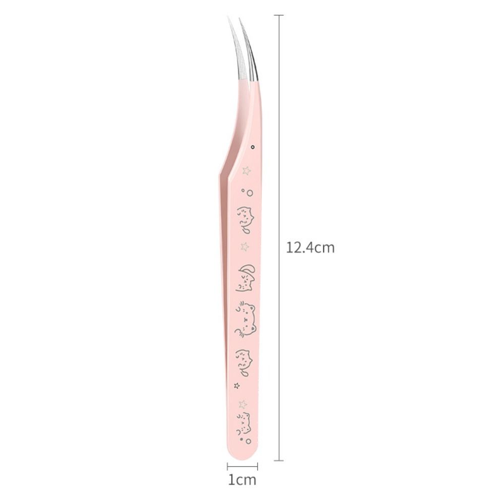 High Precision False Eyelash Tweezers Lashes Extension Tweezer  Miniature Scene Stickers