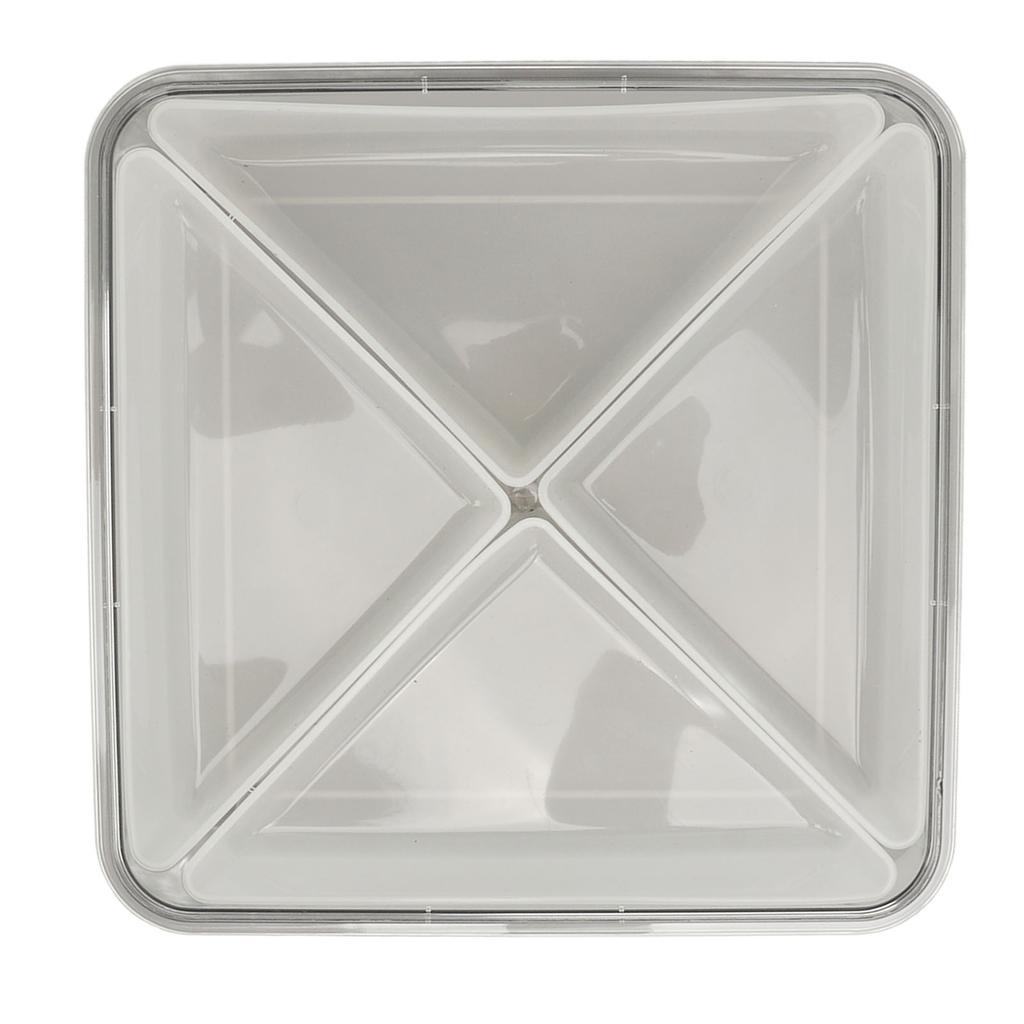 Aufbewahrungs-Organizer-Box Unterteilungsdesign Quadratisch Transparent Stilvoll Vielseitig Nüsse Aufbewahrungsbehälter mit