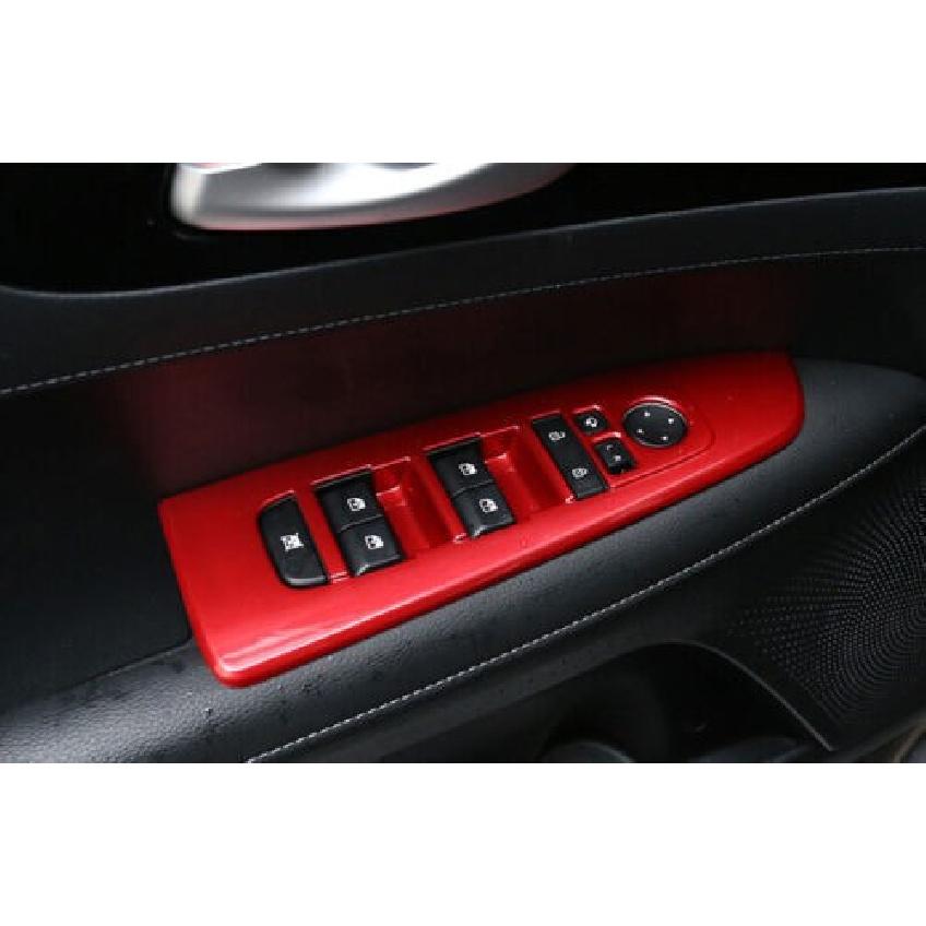 4pcs Gloss Red Interior Door Handle Bowl Cover Trim For Kia Forte K3 2019-2023