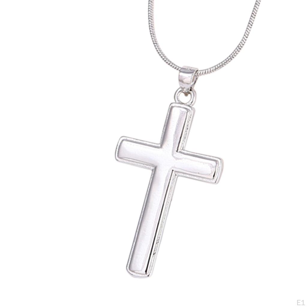 Mens Necklace Cross Pendant for Men Charm Simple Boyfriend to