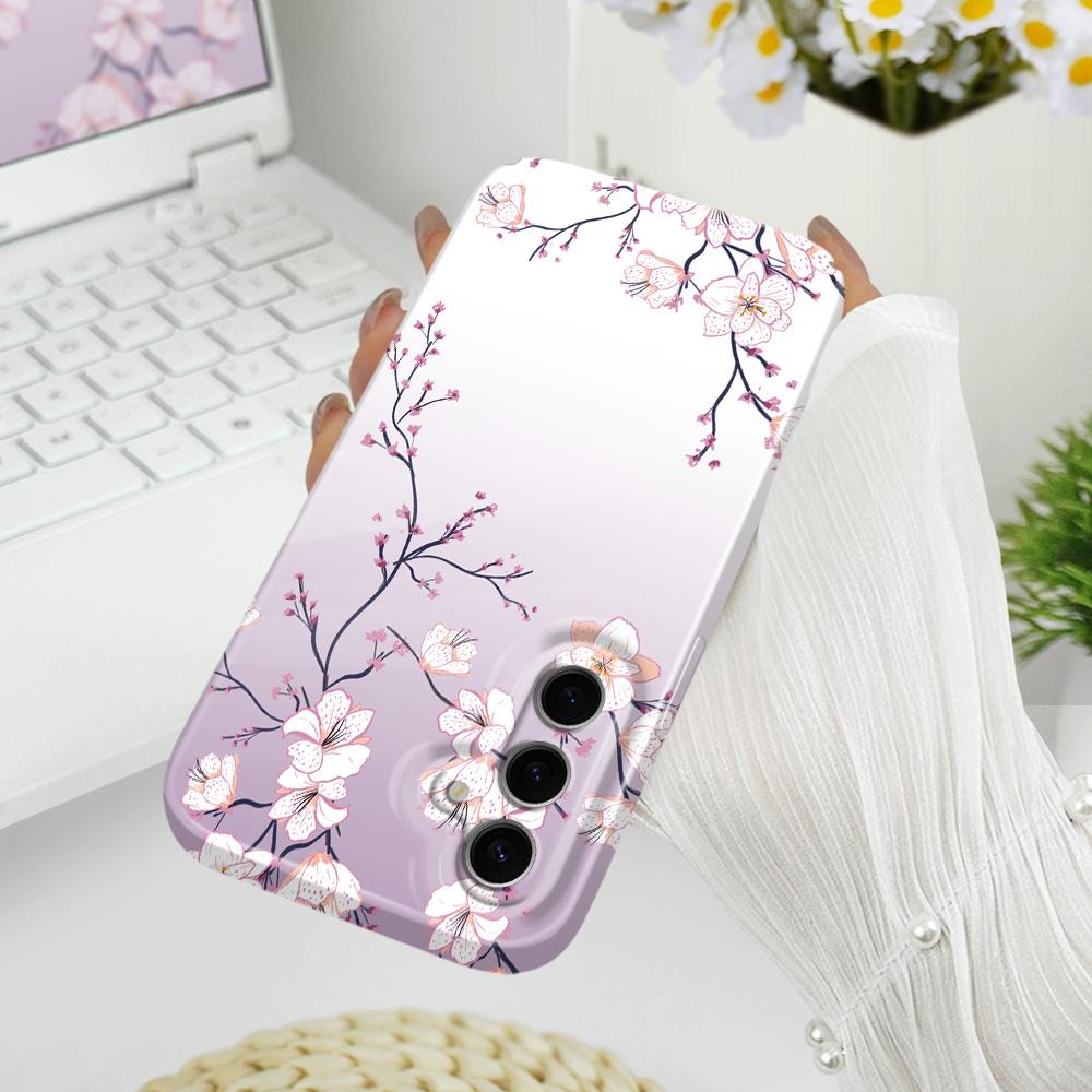 Pretty Wintersweet Phone Case For Samsung Galaxy S25 S24 S23 S22 S21 S20 Plus Ultra FE 5G Film Hard Cover