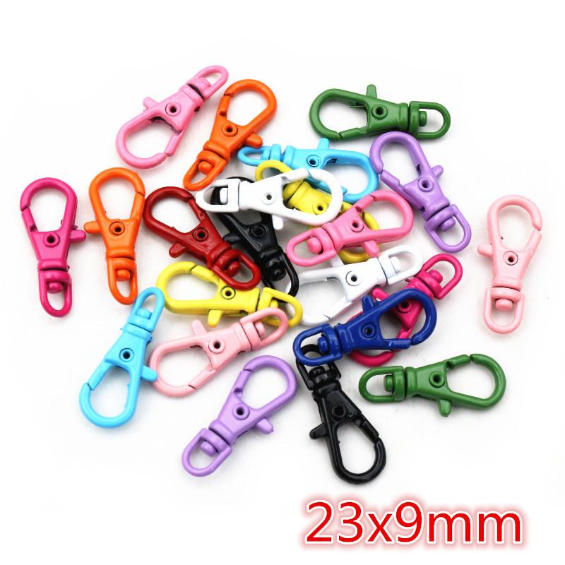 20pcs Random Colors Mix Lobster Clasp Hooks DIY Jewelry Making Accessories for Necklace Bracelet Chain Findings