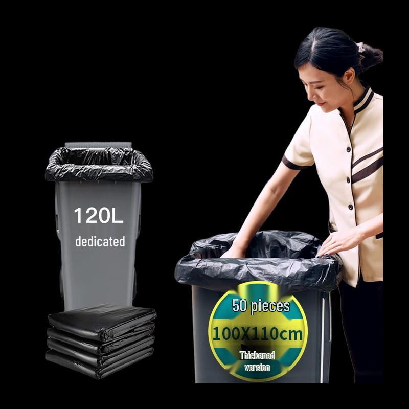 

NHZHIW Commercial Heavy Duty Black Trash Bags
