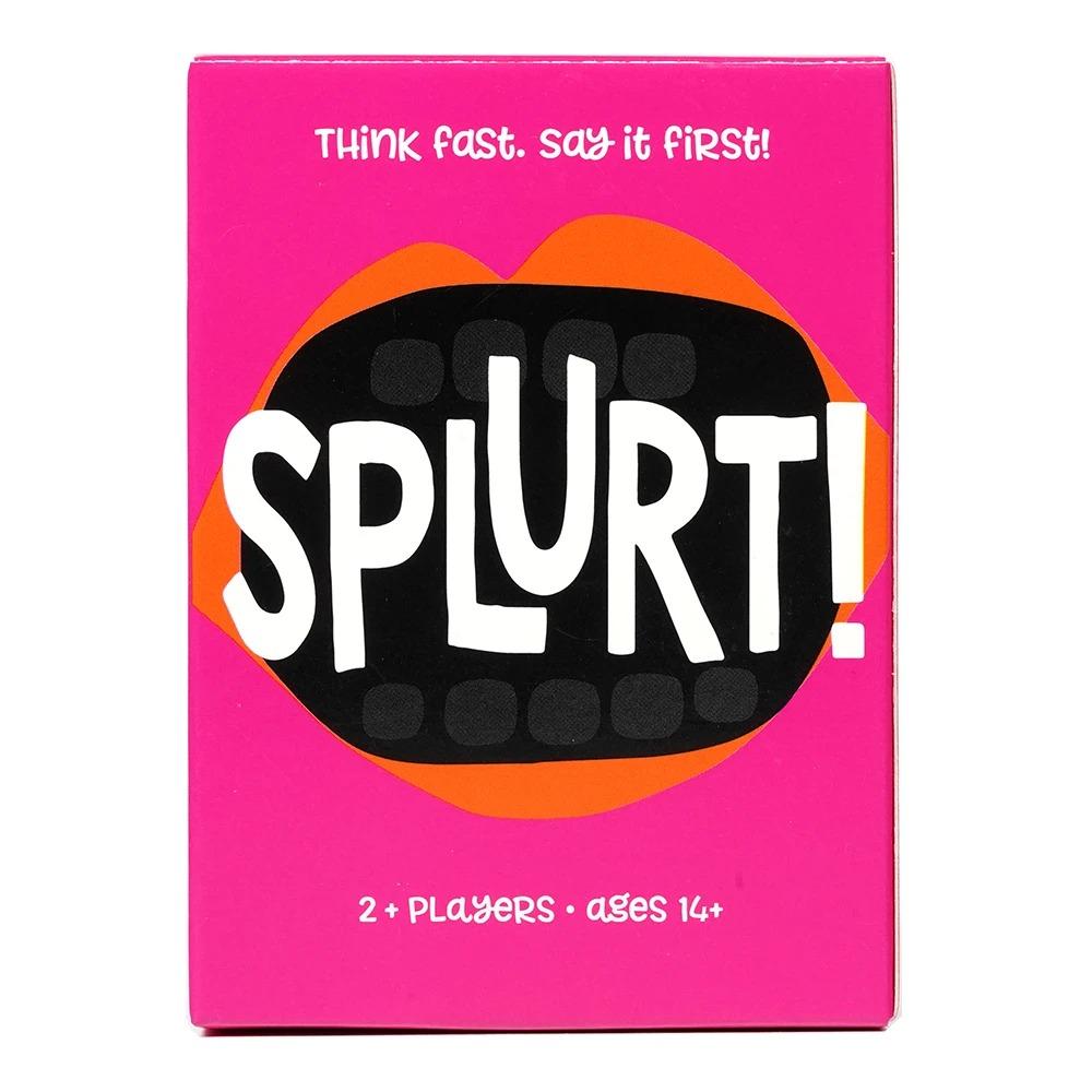 Splurt Think Fast Say It First Portable Party Card Travel Board Game Birthday Gifts