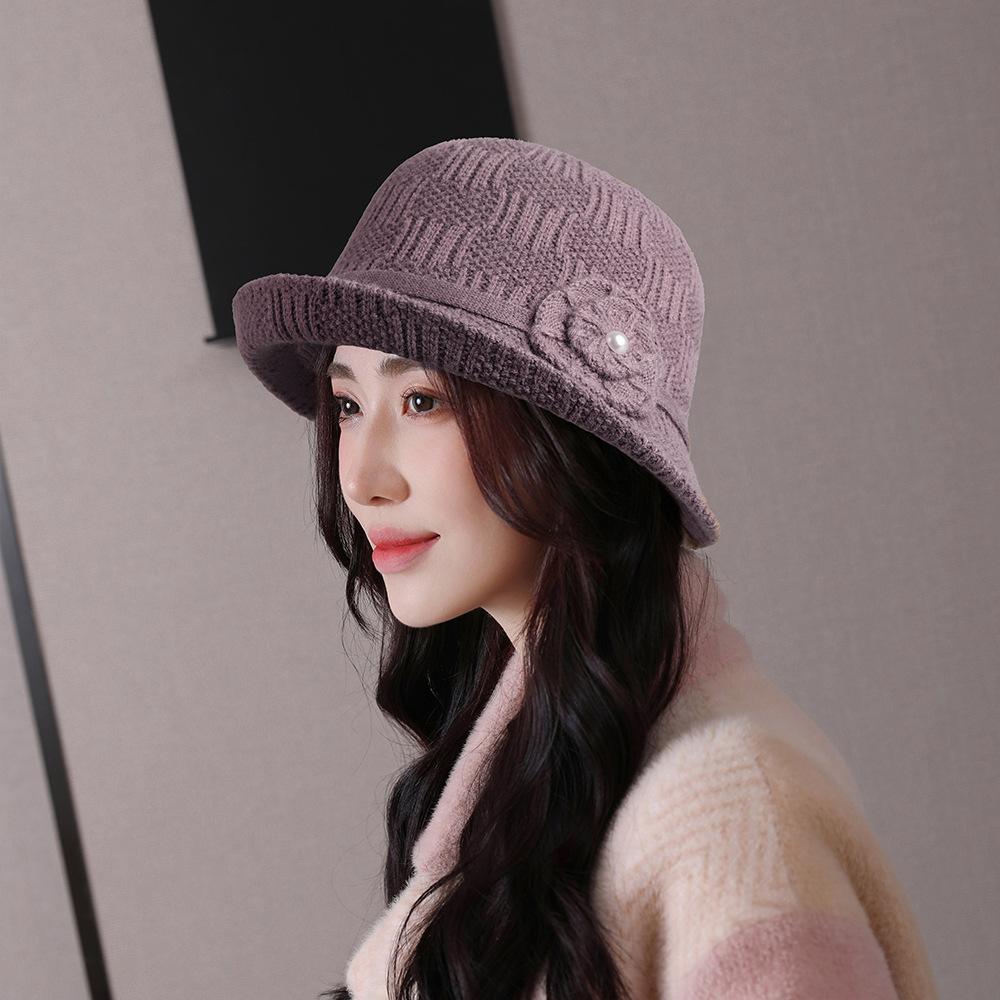 

Женская винтажная вязаная панама 1920-х годов - зимняя шляпа-котелок для рыбака, круглая панама для женщин One size