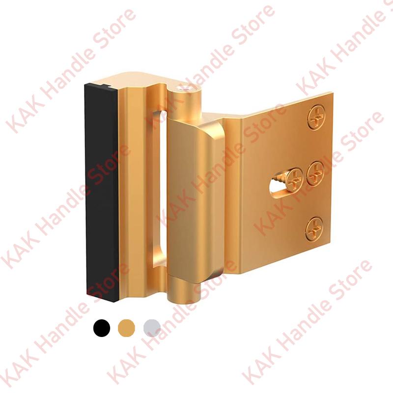 

KAK Home Security Door Reinforcement Lock Safety Child Proof Door Locks Withstand 800 lbs Deadbolt Latch Anti-theft Door Lock золотий