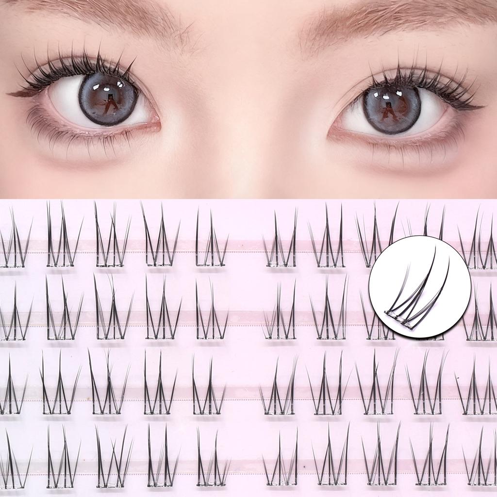 6 Rows Series Glue Free Lashes No-Adhesive Eyelash Set for Full Reusable Defined Lashes Long Lasting Reusable & Easy to Wear.
