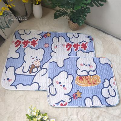 Diaper Pad Waterproof Anti-slip Back Reusable Cartoon Printing Leak-Proof Menstrual Period Bed Pad Postpartum Women Urine Mattress Bed Underpads for
