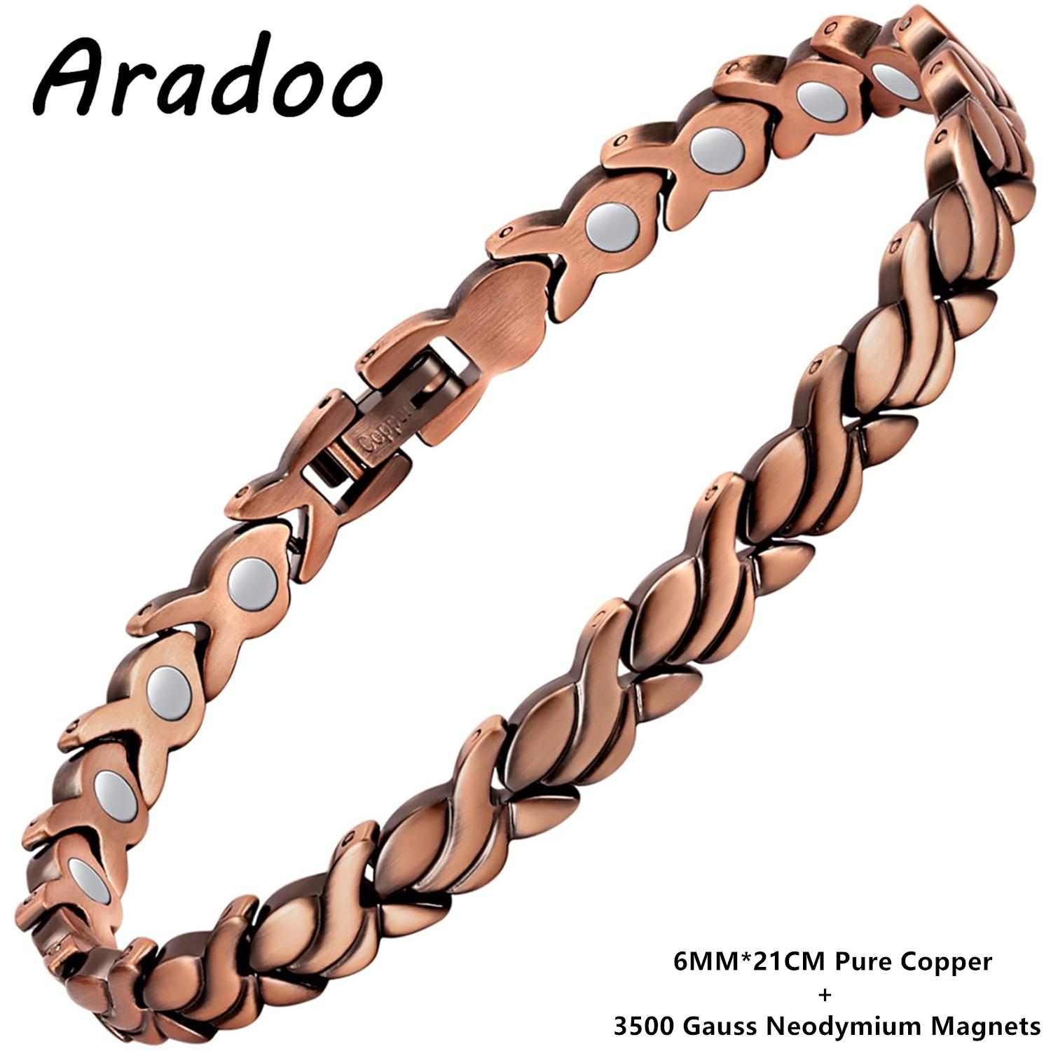 Copper Bracelets for Women, 99.99% Pure Copper Magnetic Bracelets Jewelry Gifts