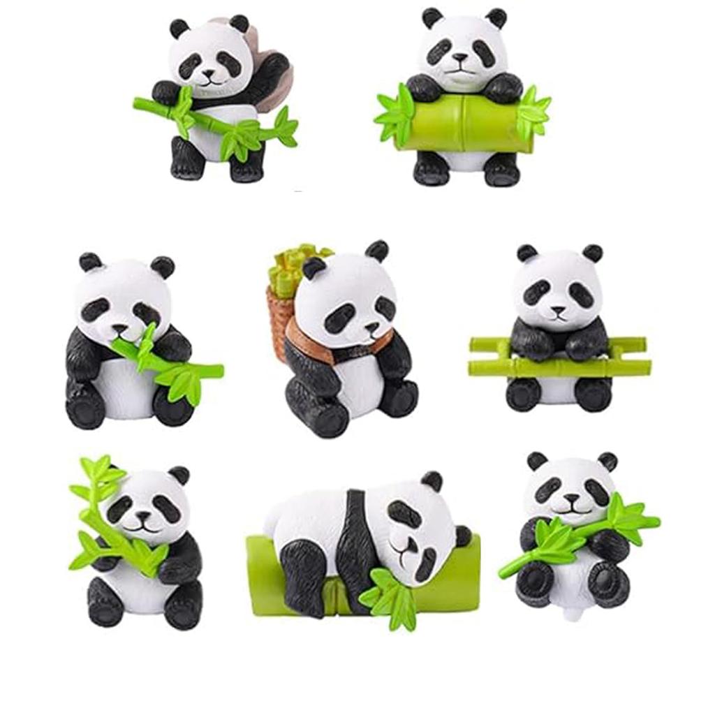 8 Resin Bear Ornaments, Resin Bear Sculpture, Decoration, Animals, Suitable For Garden, Micro-, Moss And Cake Decoration.