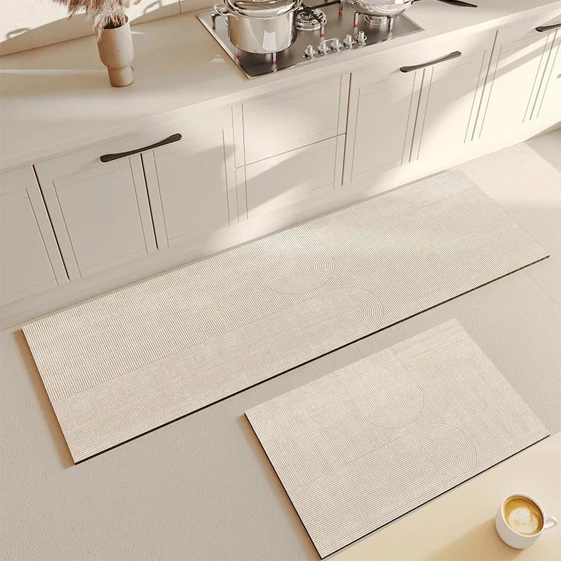 Carpet For Kitchen Absorbent Floor Mat Pvc Anti-Slip Entrance Doormat Bathroom Toilet Area Rug Non-Slip Alfombra De Cocina