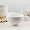Pure White Ceramic Rice Soup Bowl