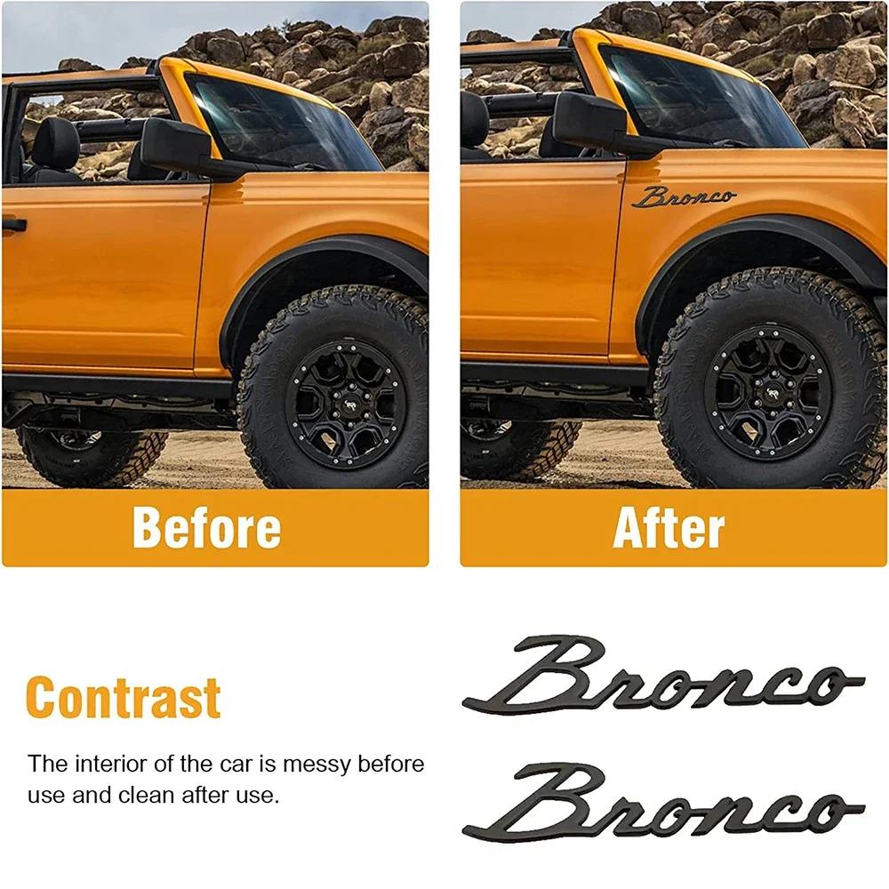 3D Aufkleber Embleme für Bronco Kotflügelaufkleber Hecketikett Buchstaben Plakette für Bronco 2021 2022 2023 Bronco Sport Zubehör