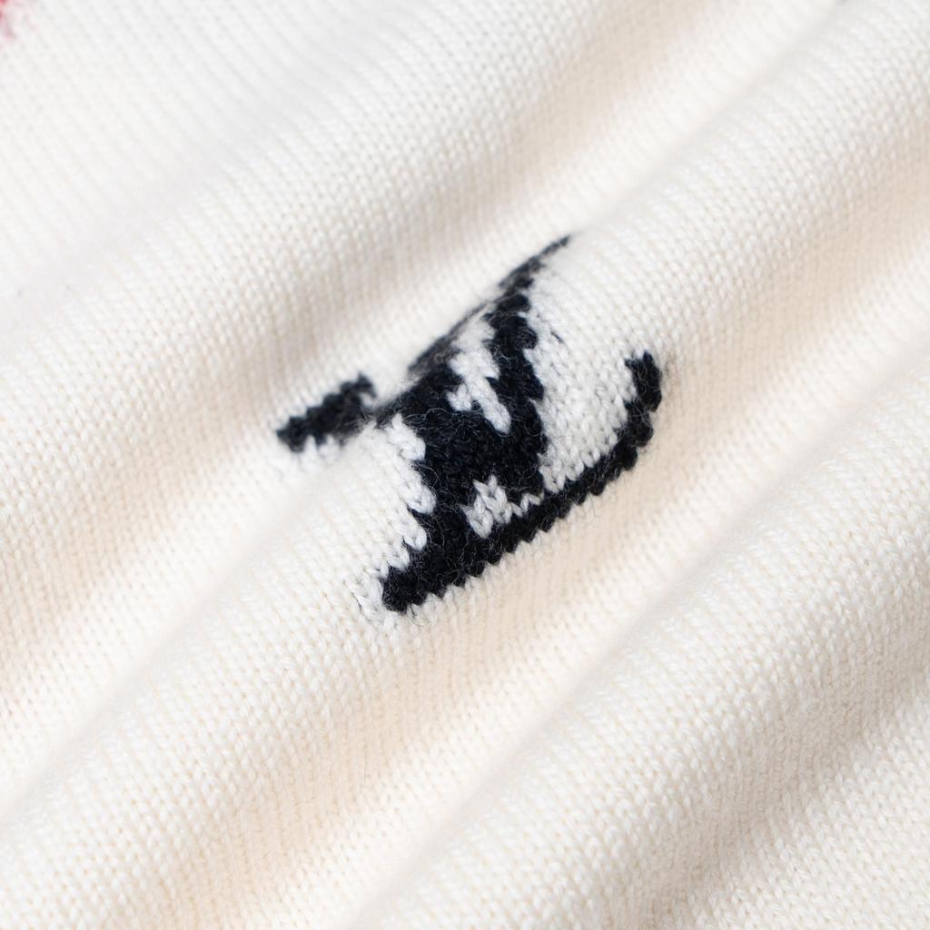 LOUIS VUITTON Intarsia Clock Sweater 1A8P4C