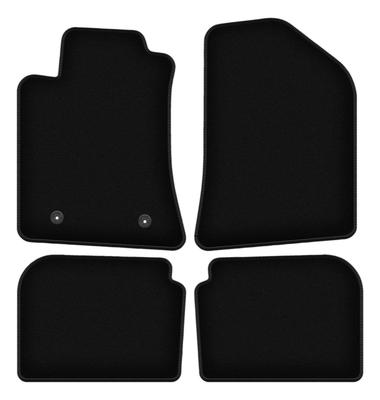 Μαύρα βελούδινα πατάκια BASIC για: Toyota Avensis II T25 station wagon, liftback, sedan (2003-2009)