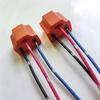 4Pcs High Quality Ceramic H4 Socket Connector Base Female Plug Adapter Copper Wires For Car HB2 9003 Headlights Bulbs