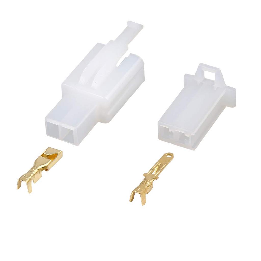 uxcell Terminal Housing, 0.1 Inch (2.8 Mm) 2 Pin Automotive Electrical Wire Connector Male Female Terminal Housing 10 Sets