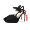 Pointed Stiletto Heels Women Pumps Patent Leather 2024 Summer 8CM/10.5CM Platform Sandals Elegant Office High Heels Women Shoes