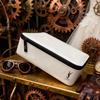 Cosmetics Storage Box, Large Capacity Toiletry Bag, Handbag, Travel Portable, White