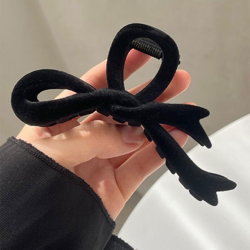 Soft Ribbon Bowknot Hair Clip for Women and Girls Fashionable and Versatile  Headwear Crab Hair Clips Hair Accessory