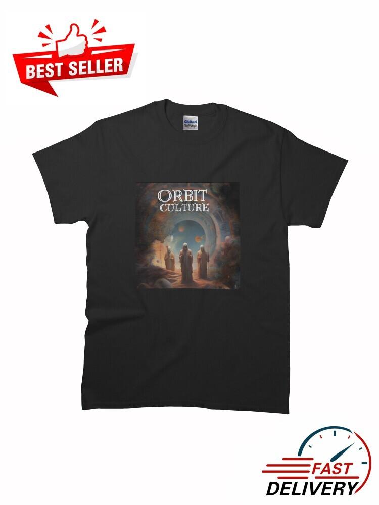 Новый дизайн Orbit Culture - Пока мы подаем Классическая футболка MAN WOMAN от S до 5XL Унисекс L