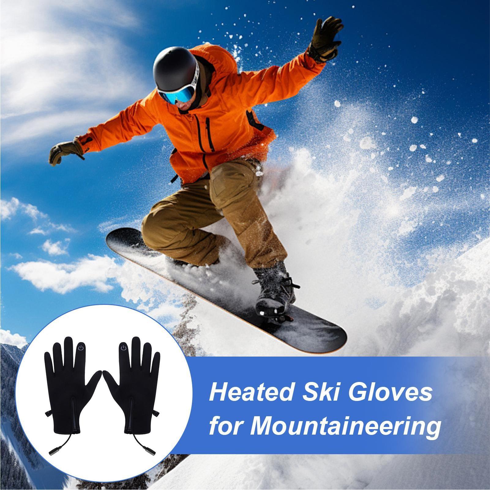 

Heated Mittens Touchscreen Warm Gloves USB Heating Thermal Mittens For Women Men Outdoor Cycling Running Skiing Mountaineering China Mainland