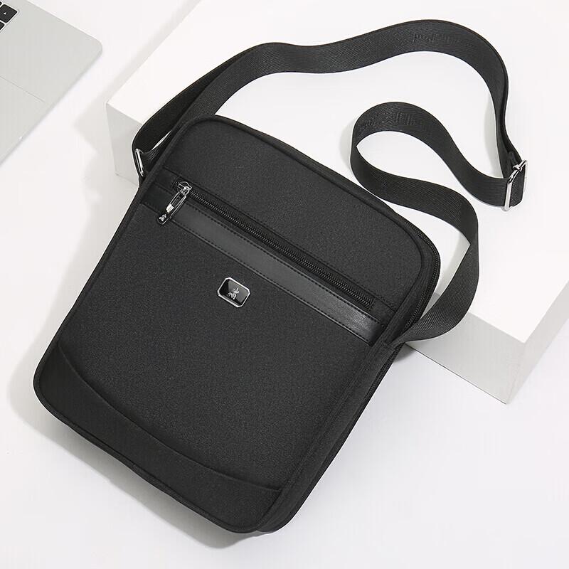 Straw Man Men's Casual Canvas Crossbody Bag