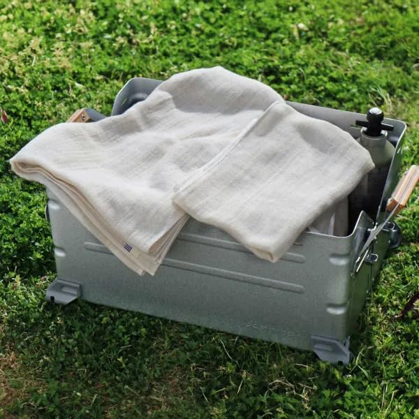 in Plantia Bath Organic Linen Indoor Made in 50 x 140 cm [Made Imabari] Towel, Gauze, Thin, Quick-Drying, Drying, Japan,