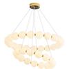 Nordic Modern Minimalist LED Chandelier - Pearl Necklace Design for Living Room, Bedroom, and Restaurant.