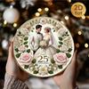 3D Metal Wall Art Silver Wedding Anniversary 25th Rustic 2D Decor Sign For Home Garden Patio Living Room Bedroom Indoor Outdoor